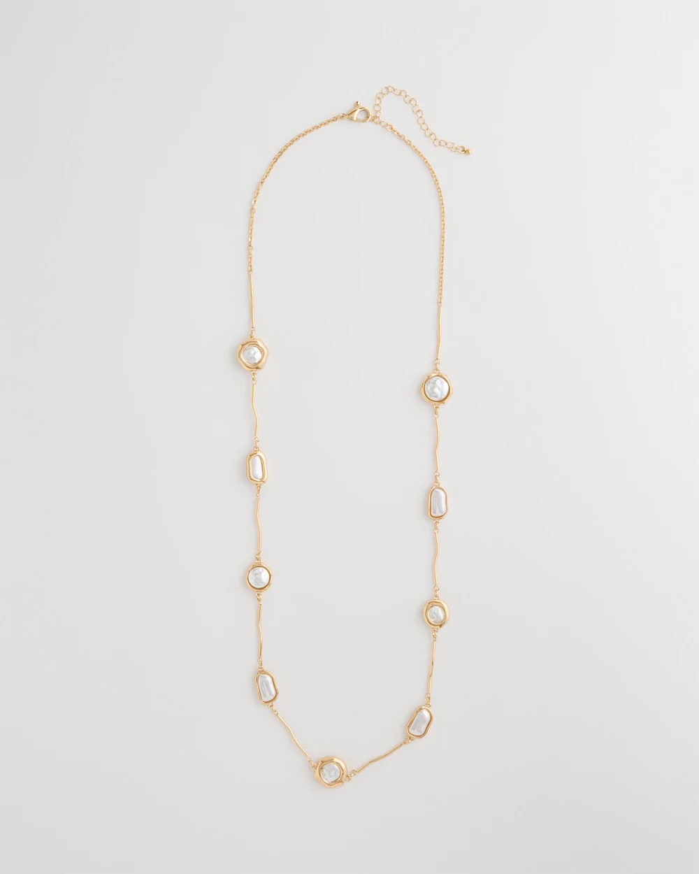 Chico's | Siren Faux Pearl Long Necklace/ Pearl