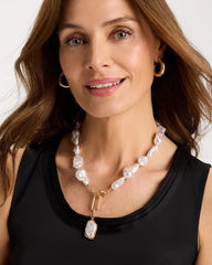 Chico's | Siren Faux Pearl Y-Necklace/ Pearl