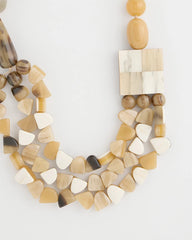 Chico's | Chico's Originals Faux Horn Geo Necklace/ Neutral