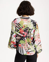 Chico's | Georgette Tie-Front Kimono/ Black