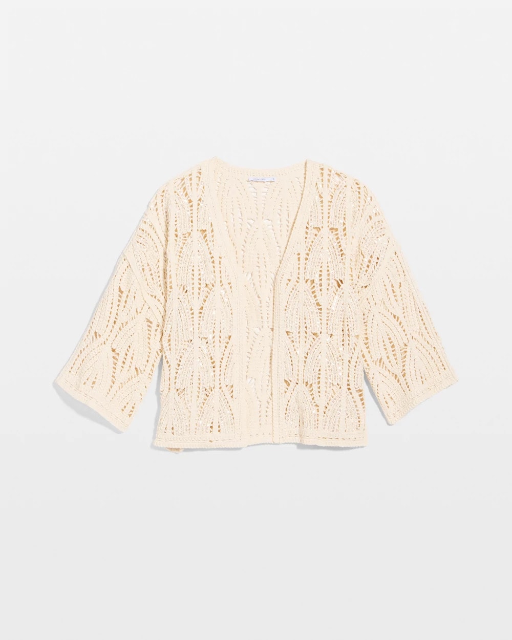 Chico's | Cotton Crochet Kimono/ Neutral