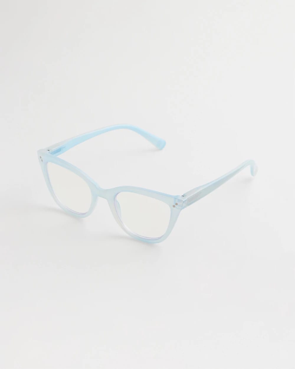 Chico's | Pearlescent Cat Eye Readers/ Light Blue