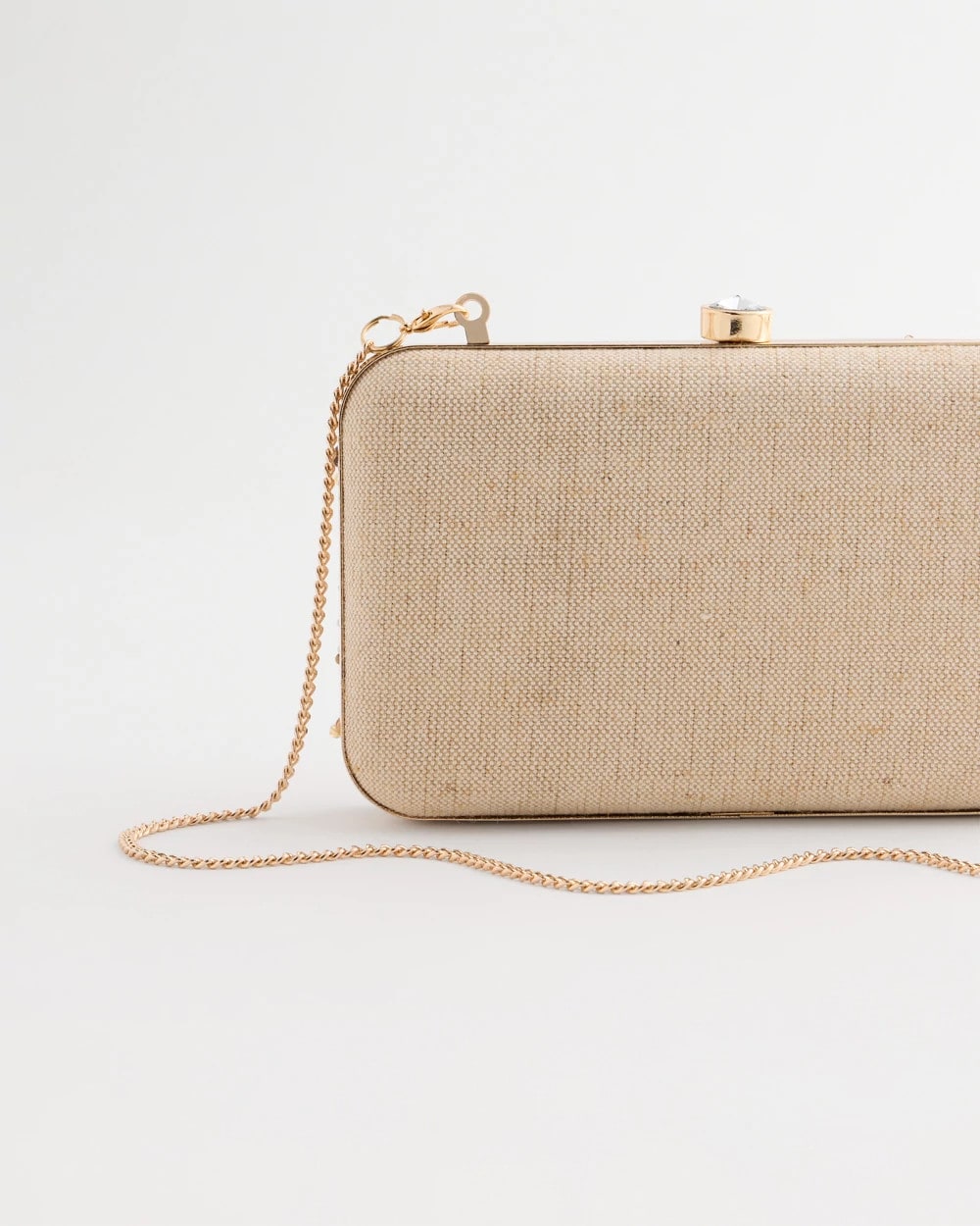 Chico's | Shell Embellished Clutch/ Natural