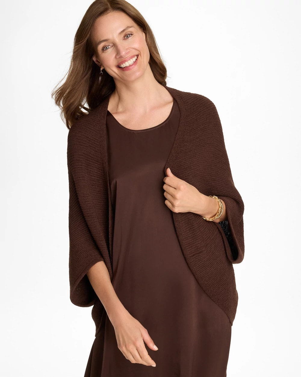 Chico's | Knit Cocoon/ Deep Brown