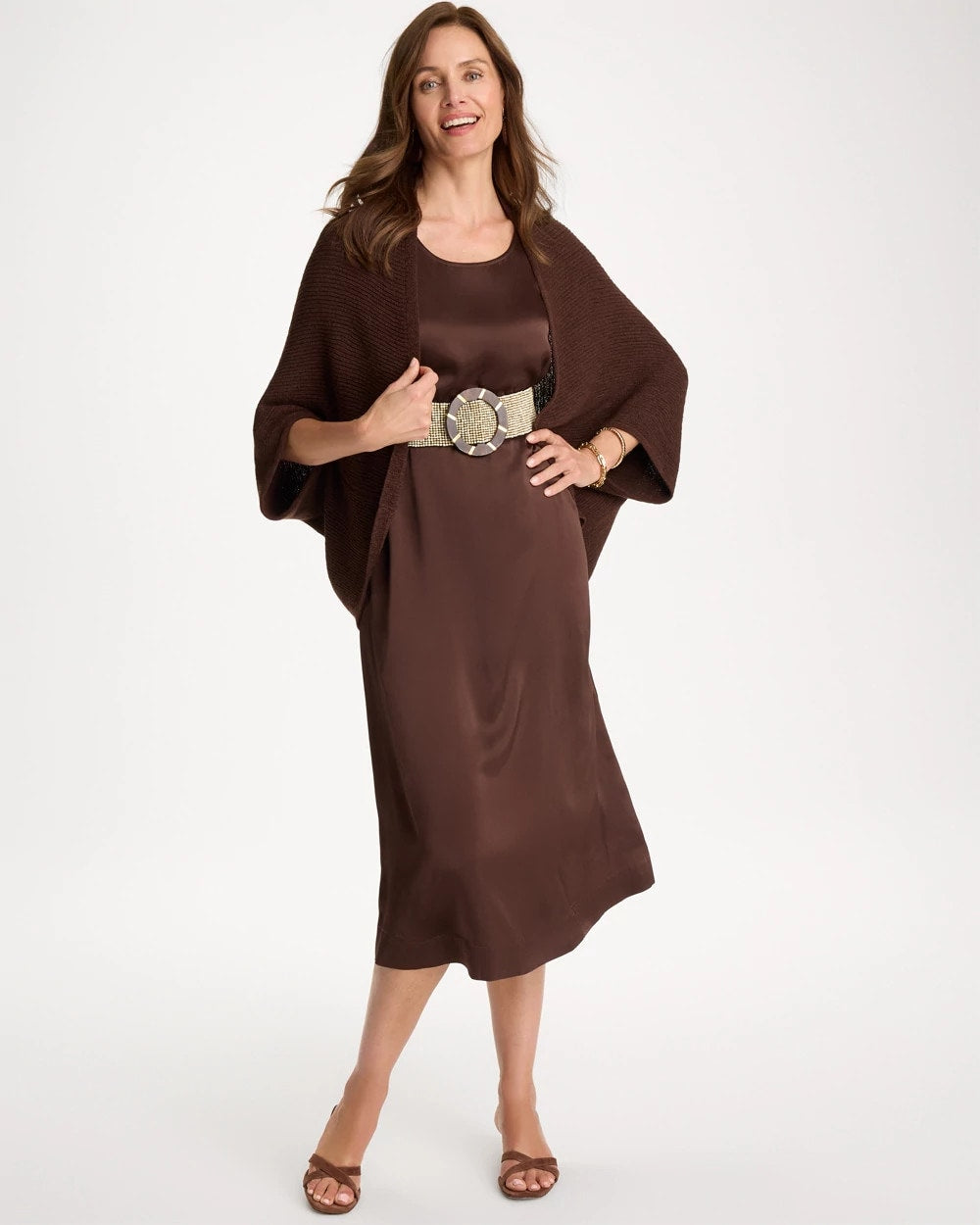 Chico's | Knit Cocoon/ Deep Brown