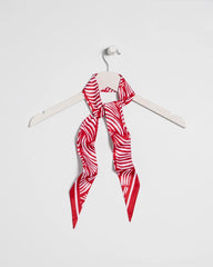 Chico's | Printed Skinny Scarf/ Cherry Lush