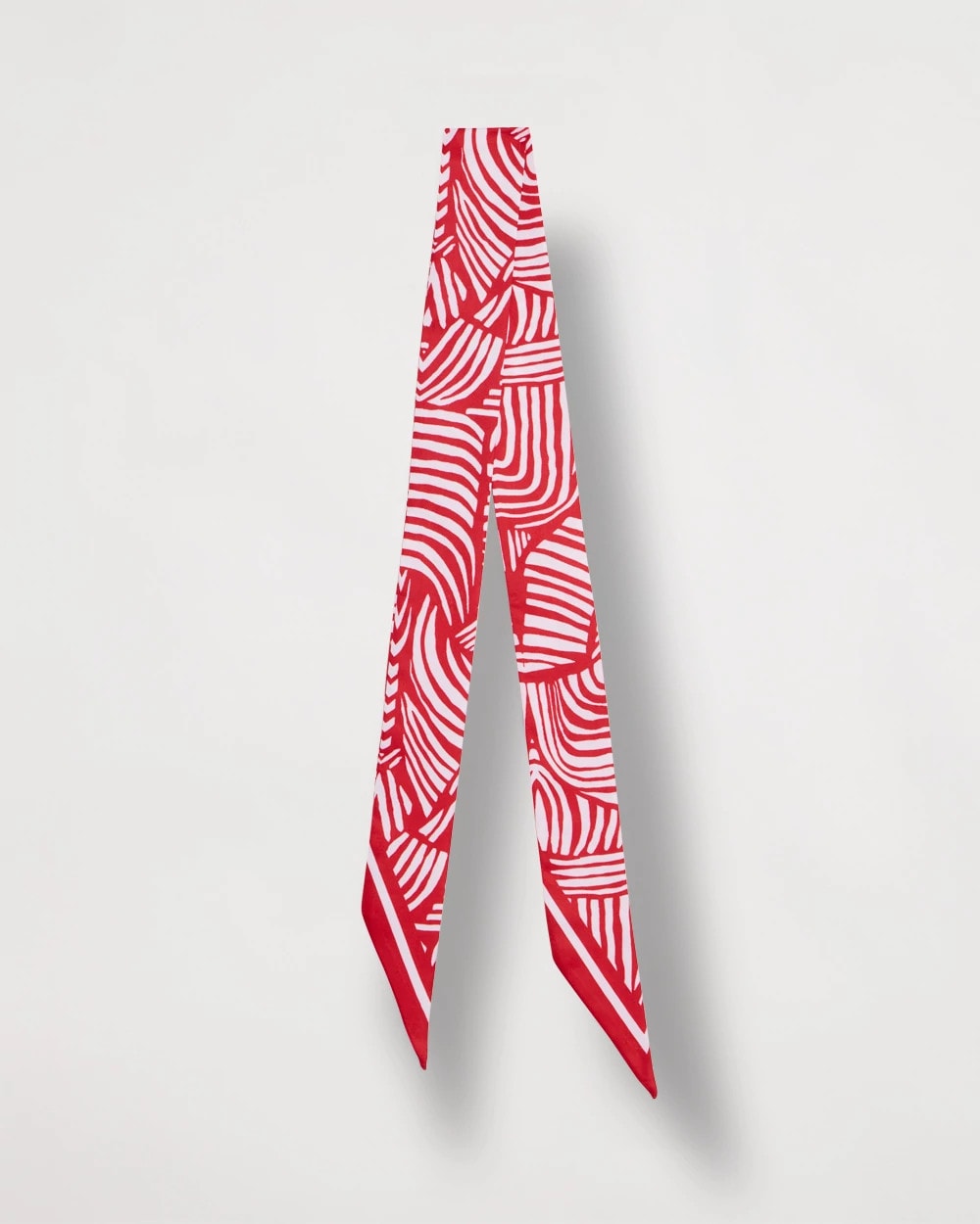 Chico's | Printed Skinny Scarf/ Cherry Lush