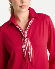Chico's | Printed Skinny Scarf/ Cherry Lush