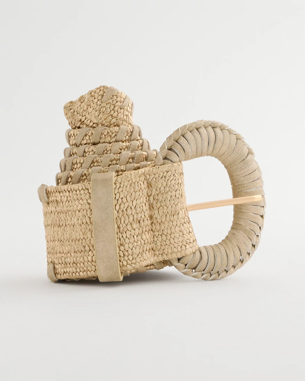 Chico's | Chic Metallic Shine Stretch Belt/ Gold