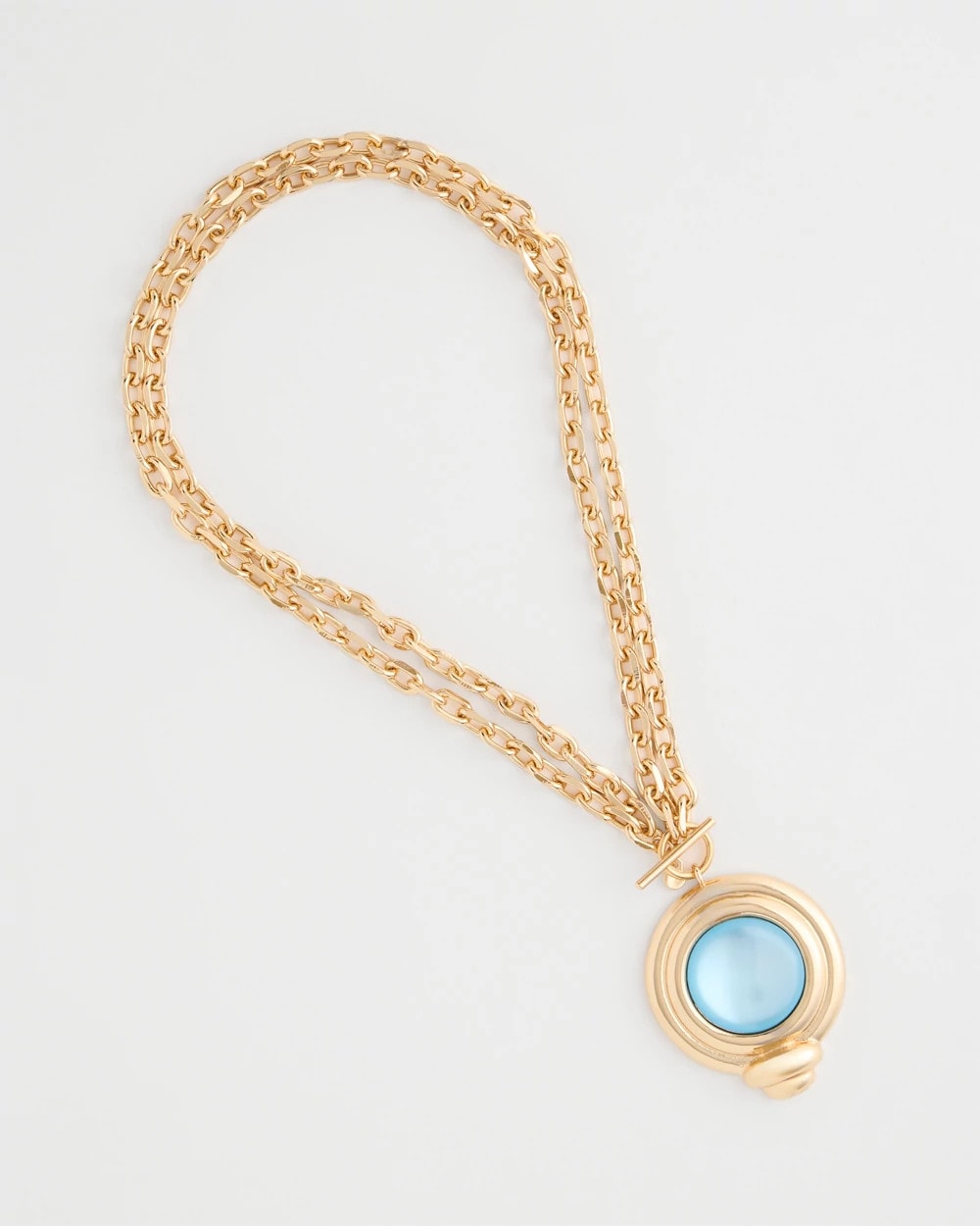 Chico's | Twice As Nice Aqua Pendant Necklace/ Aqua