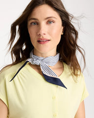 Chico's | Striped Skinny Scarf/ Golden Haze
