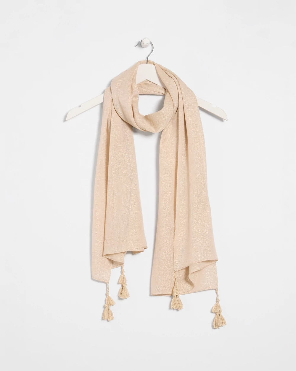 Chico's | Lurex Oblong Scarf/ Neutral
