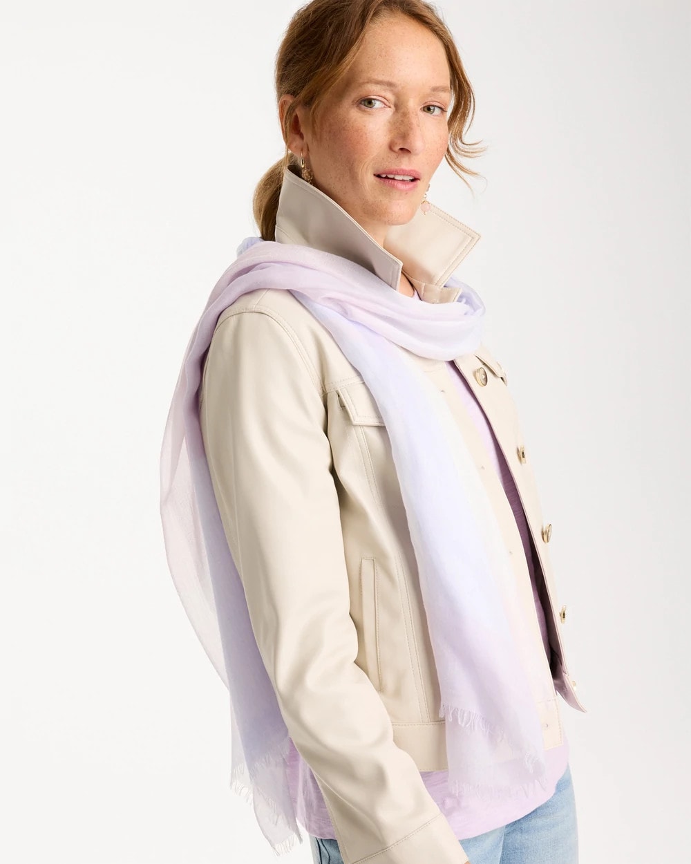Chico's | Cashmere Blend Oblong Scarf/ Lavender