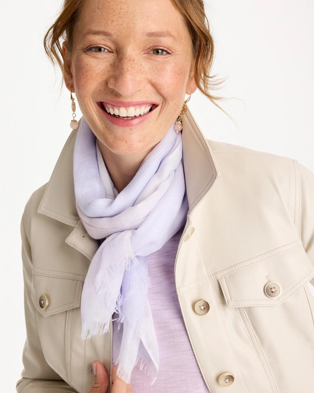 Chico's | Cashmere Blend Oblong Scarf/ Lavender