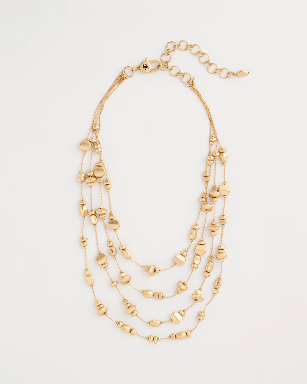 Chico's | Golden Nugget Illusion Necklace/ Gold