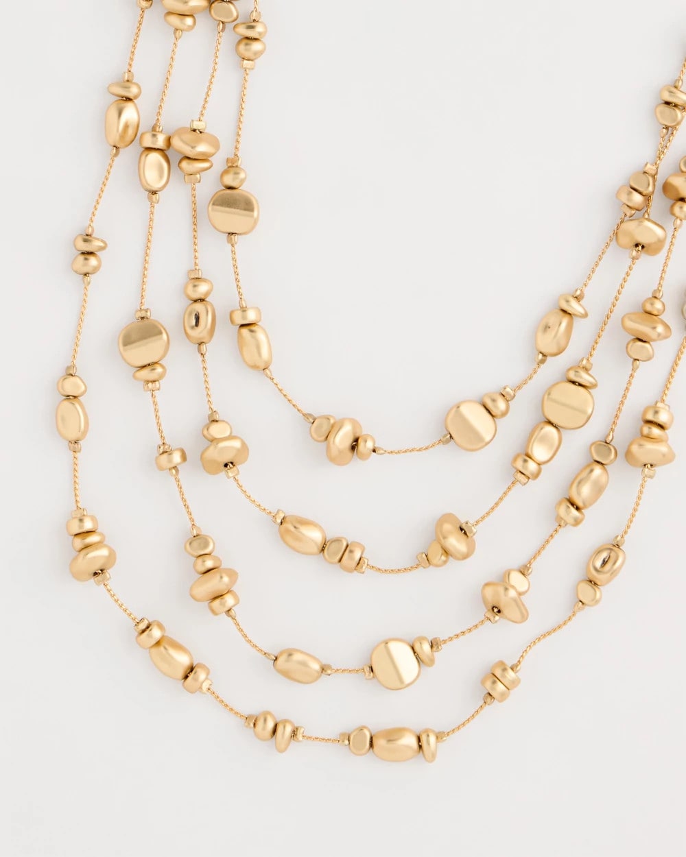 Chico's | Golden Nugget Illusion Necklace/ Gold