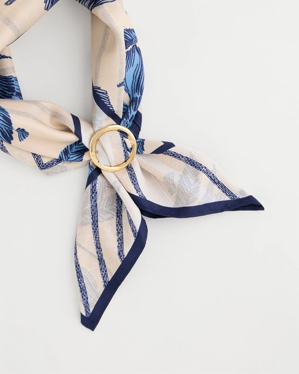 Chico's | Golden Round Scarf Ring/ Gold
