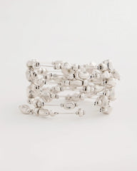 Chico's | Silvertone Coil Bracelet/ Silver