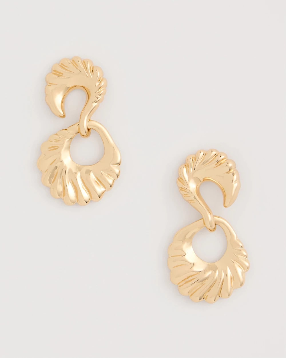 Chico's | Golden Doorknocker Earrings/ Gold