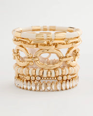Chico's | White Enamel Hinge Bangle/ White