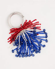 Chico's | Fireworks Bag Charm Key Chain/ Multi