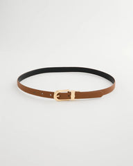 Chico's | Skinny Reversible Trouser Belt/ Black/Brown