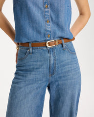 Chico's | Skinny Reversible Trouser Belt/ Black/Brown