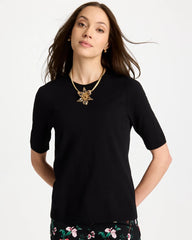 Chico's | Ella Crewneck Pullover Sweater/ Black