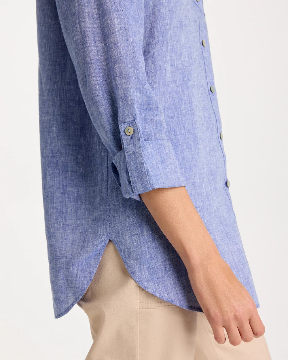 Chico's | No Iron™ Linen Tunic/ Indigo
