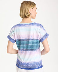 Chico's | Zenergy® Ombre Drop Shoulder Tee/ Pale Sweet Pea