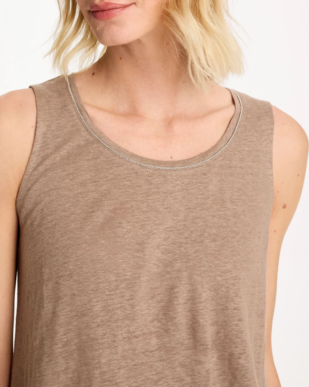 Chico's | Linen Tank/ Topaz Smoke