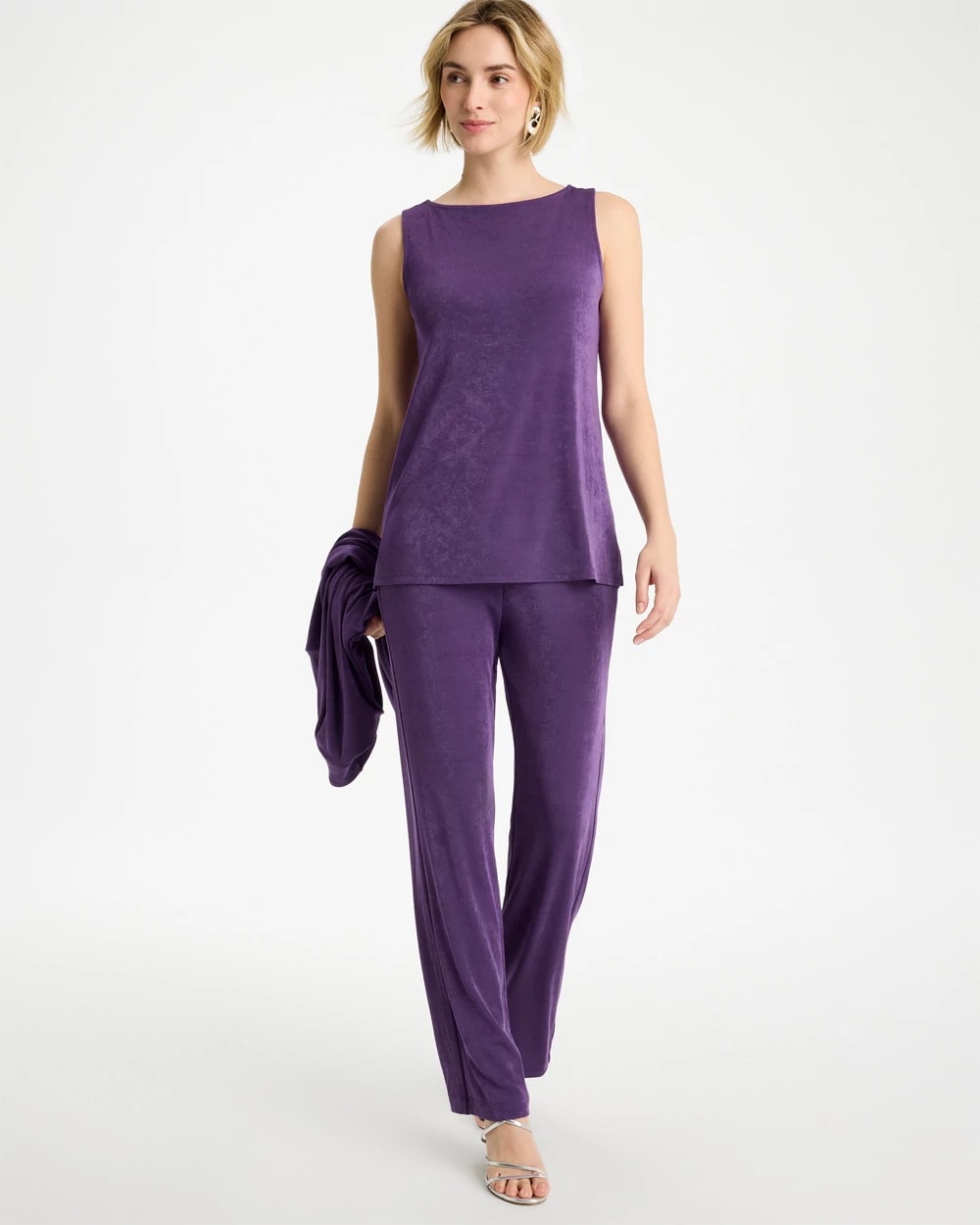 Chico's | Travelers™ Side-Slit Tank/ Rich Amethyst