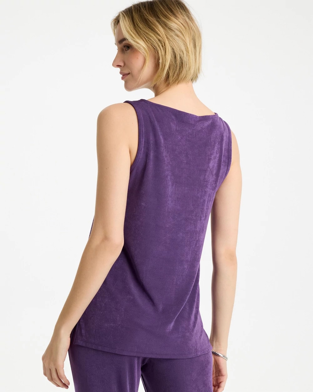 Chico's | Travelers™ Side-Slit Tank/ Rich Amethyst