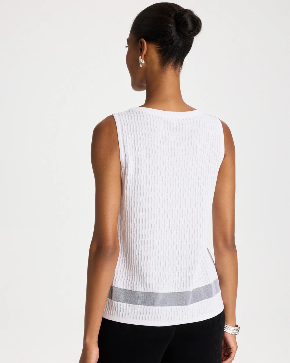 Chico's | Travelers™ Sheer Stripe Tank/ Travelers Winter Drift