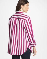 Chico's | No Iron™ Stretch Striped Shirt/ Gladiolus