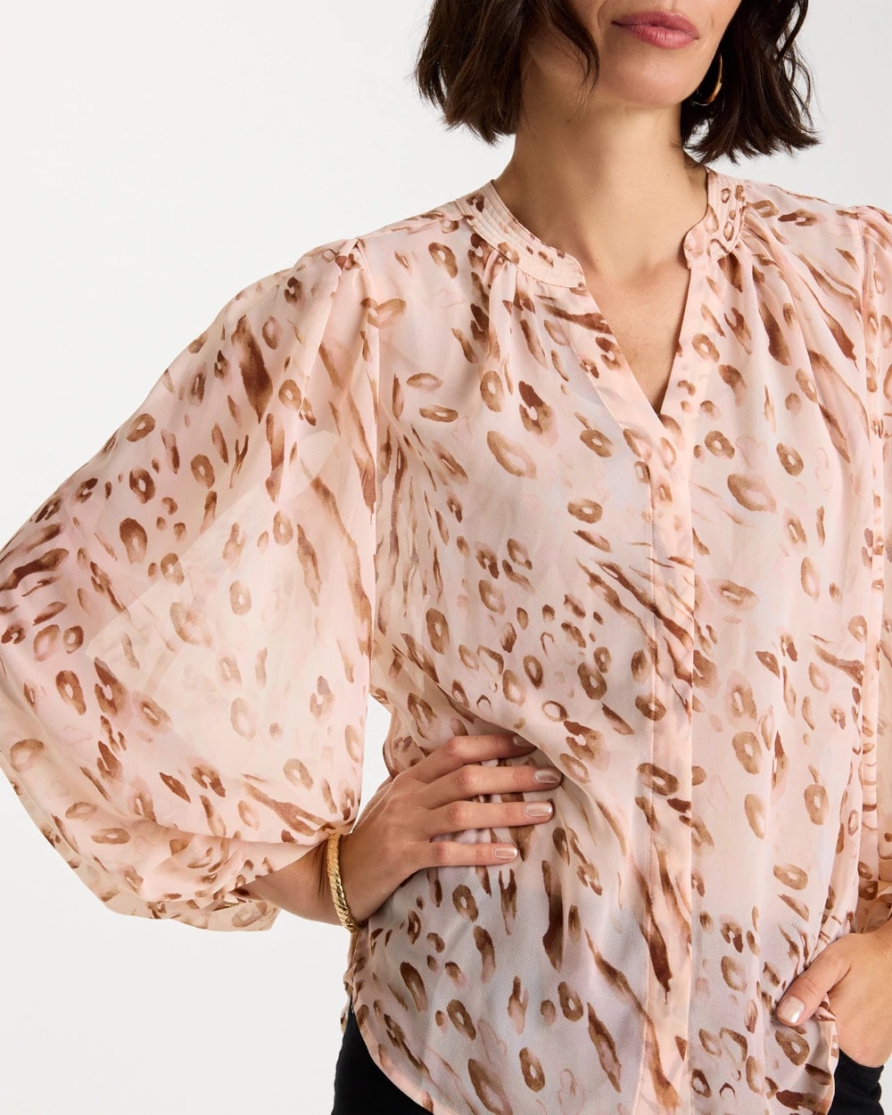 Chico's | Georgette Soft Spots Blouse/ Sweet Blossom