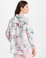 Chico's | No Iron™ Kyoto Bloom Linen Shirt/ Hot Honeysuckle