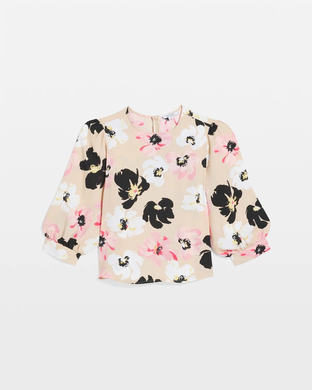 Chico's | Satin Blossom Burst Top/ Sweet Blossom