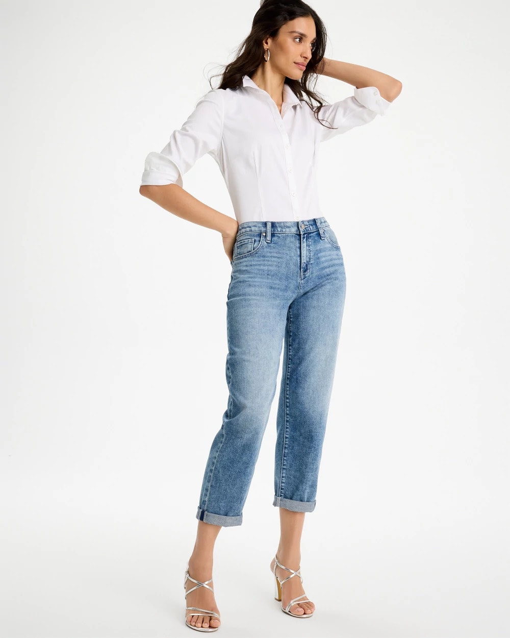 Chico's | No-Iron™ Stretch Shirt/ Optic White