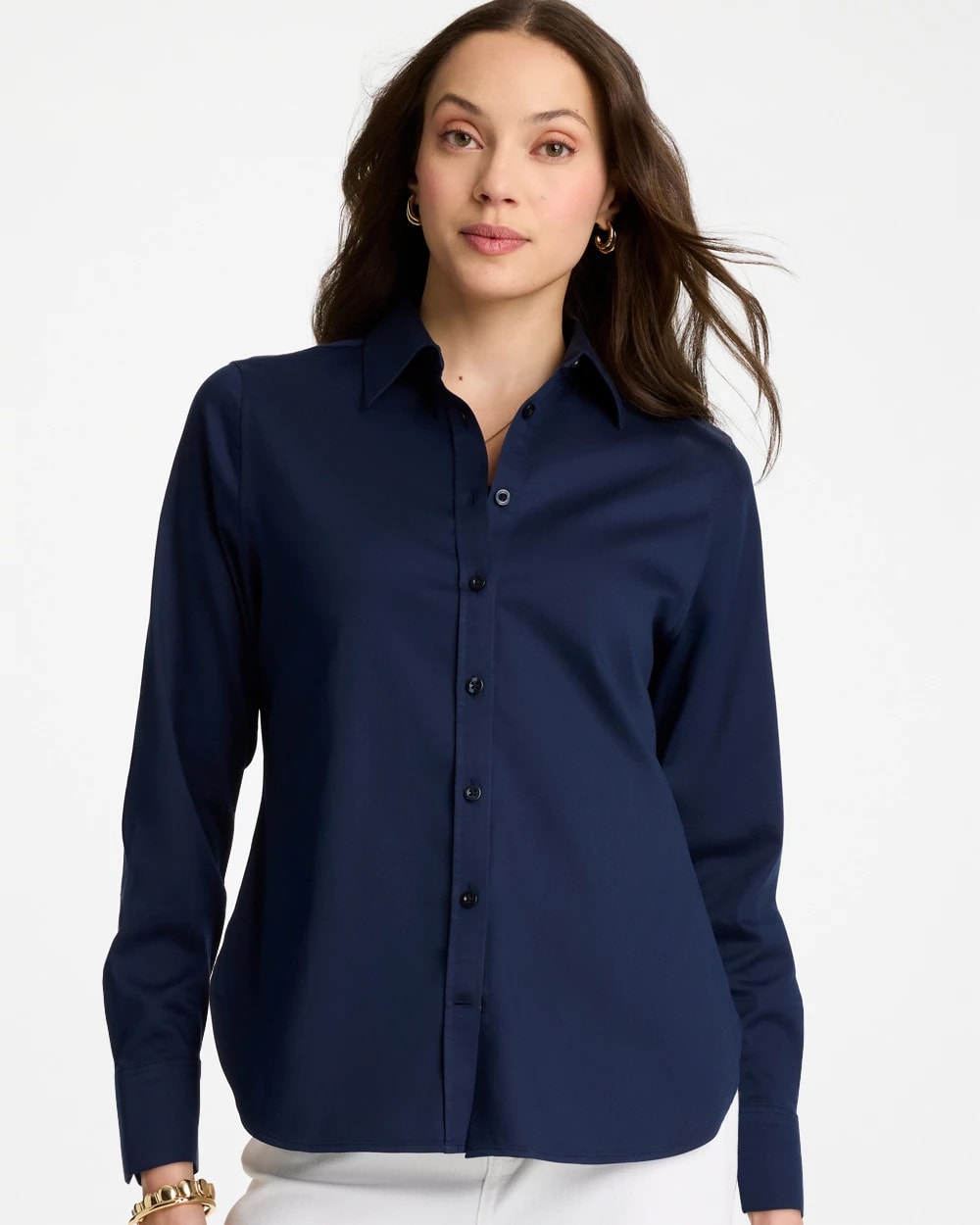 Chico's | No Iron™ Stretch Shirt/ Classic Navy