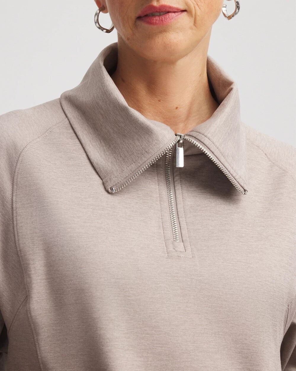 Chico's | Zenergy® Cloud Half-Zip Pullover Top/ Rocky Mountain