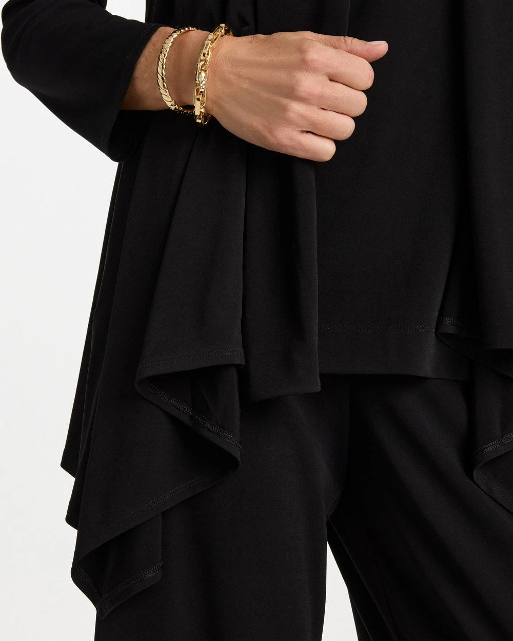 Chico's | Travelers™ Knit Drape Cardigan/ Black