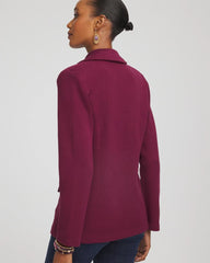 Chico's | Single-Breasted Sweater Blazer/ Deep Chianti