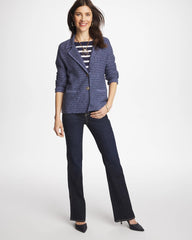 Chico's | Denim Inspired Textured Cardigan/ Medium Denim