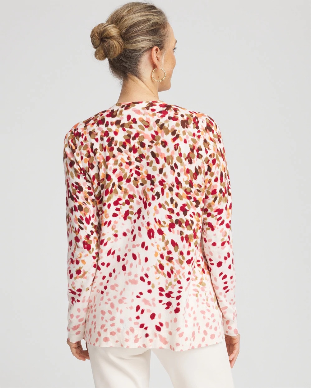 Chico's | Ombré Printed V-Neck Cardigan/ Multi