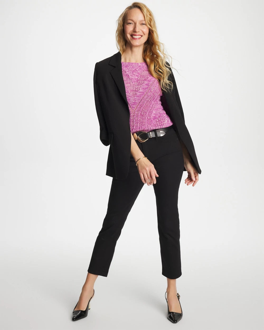 Chico's | Relaxed Dolman Pullover Sweater/ Violet Shadow