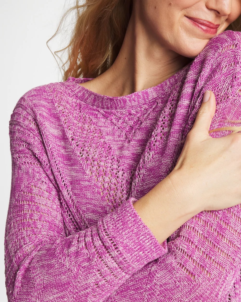 Chico's | Relaxed Dolman Pullover Sweater/ Violet Shadow