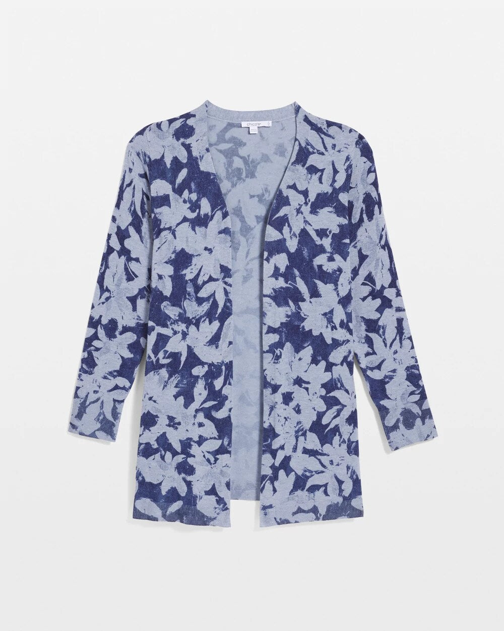Chico's | Ella Floral Cardigan/ Blue