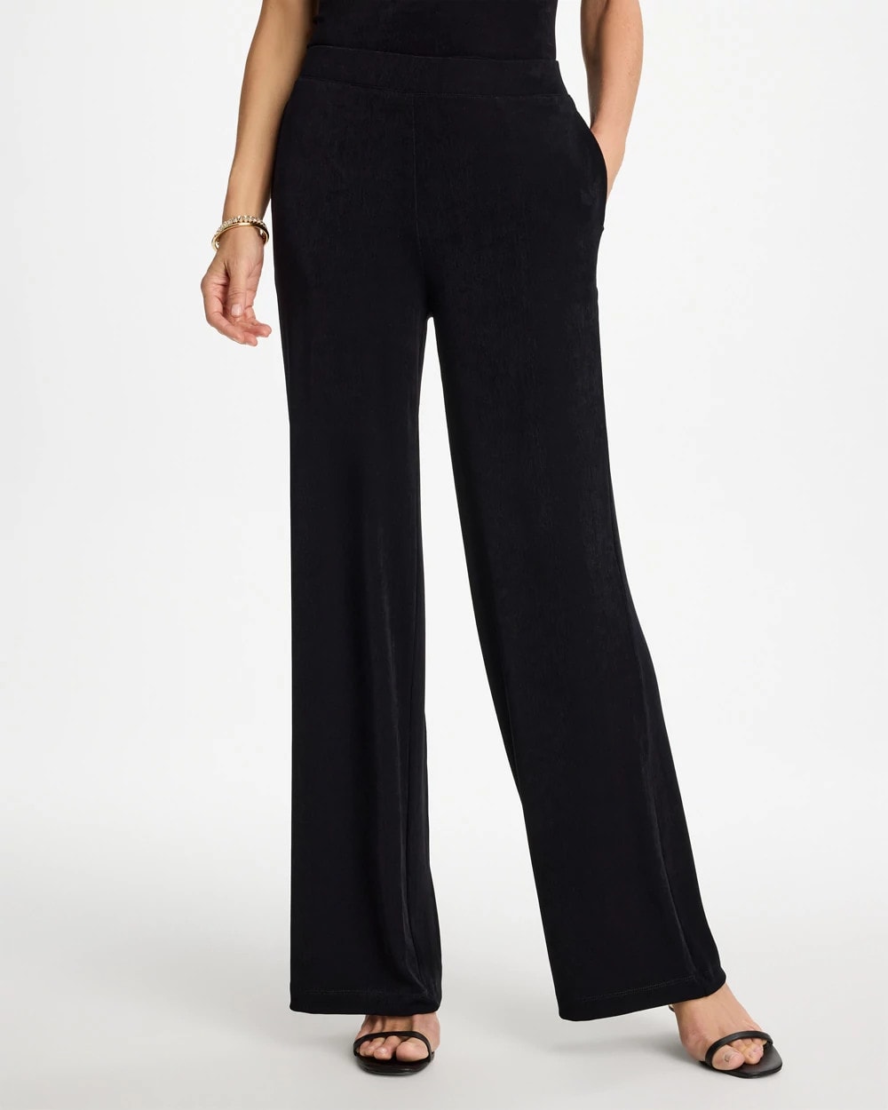 Chico's | Petite Travelers™ Wide-Leg Pocket Pants/ Travelers Black