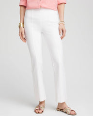 Chico's | Lightweight Juliet Flared Ankle Pants/ Alabaster